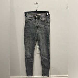 TopShop Grey Wash Skinny Jeans